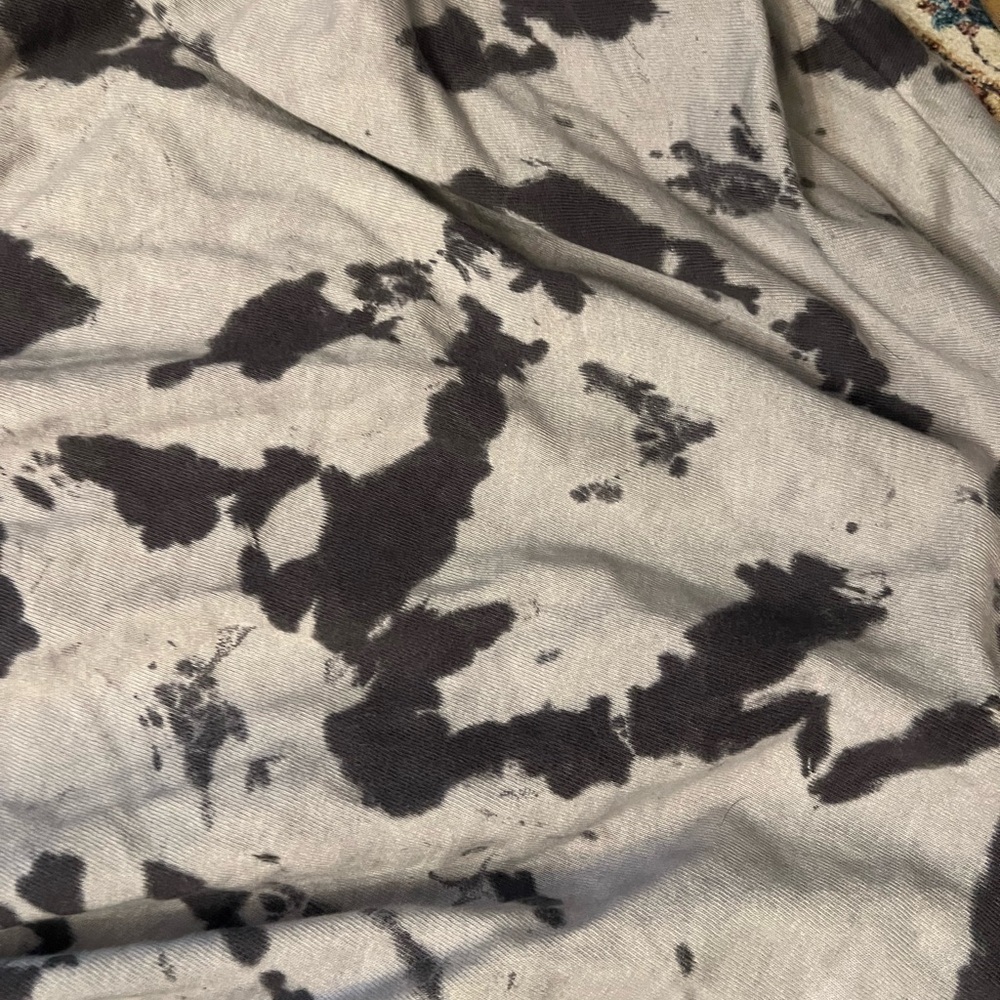 Nike Tie Dye cropped oversized Gray and Black Hoodie, small - Picture 3 of 7